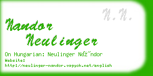 nandor neulinger business card